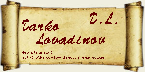 Darko Lovadinov vizit kartica